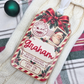Personalized Christmas Stocking Tag - Custom  Vintage Santa North Pole Delivery Keepsake