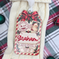 Personalized Christmas Stocking Tag - Custom  Vintage Santa North Pole Delivery Keepsake