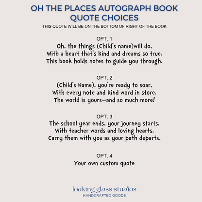 Kids Balloon Memory Book Wood Spiral Keepsake Journal - Personalized Graduation Present