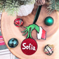 Custom “Mischievous Holiday Hand” Ornament - Personalized Layered Acrylic Christmas Ornament