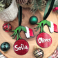 Custom “Mischievous Holiday Hand” Ornament - Personalized Layered Acrylic Christmas Ornament