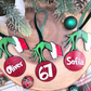 Custom “Mischievous Holiday Hand” Ornament - Personalized Layered Acrylic Christmas Ornament