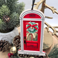 Our New Home Christmas Ornament - Personalized Acrylic Door with Wreath, New Home Gift