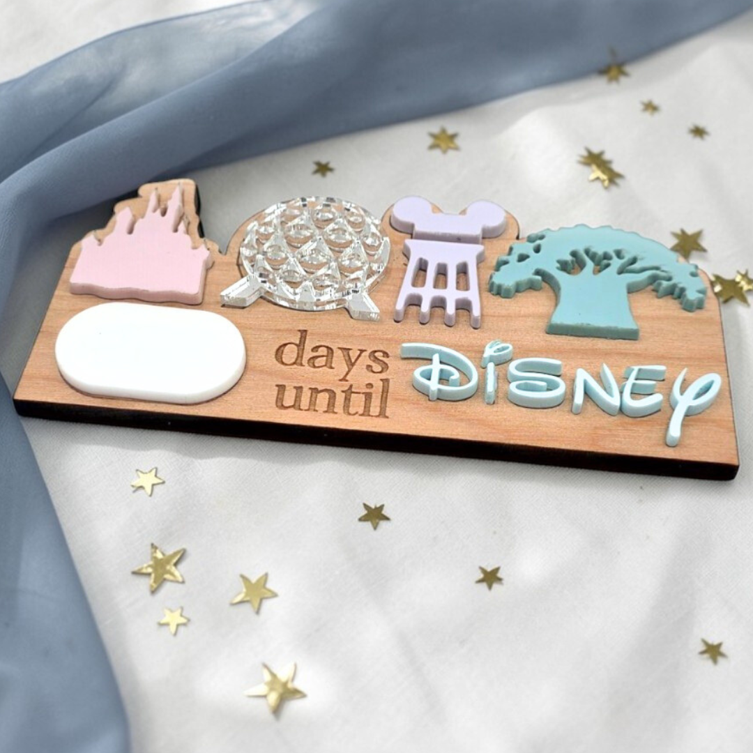 Park Icons Dry Erase Vacation Countdown Magnet - Fridge Trip Planner Keepsake