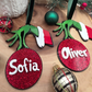 Custom “Mischievous Holiday Hand” Ornament - Personalized Layered Acrylic Christmas Ornament