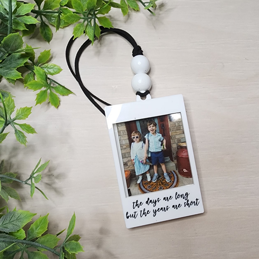 Polaroid Mini Frame Car Charm Ornament