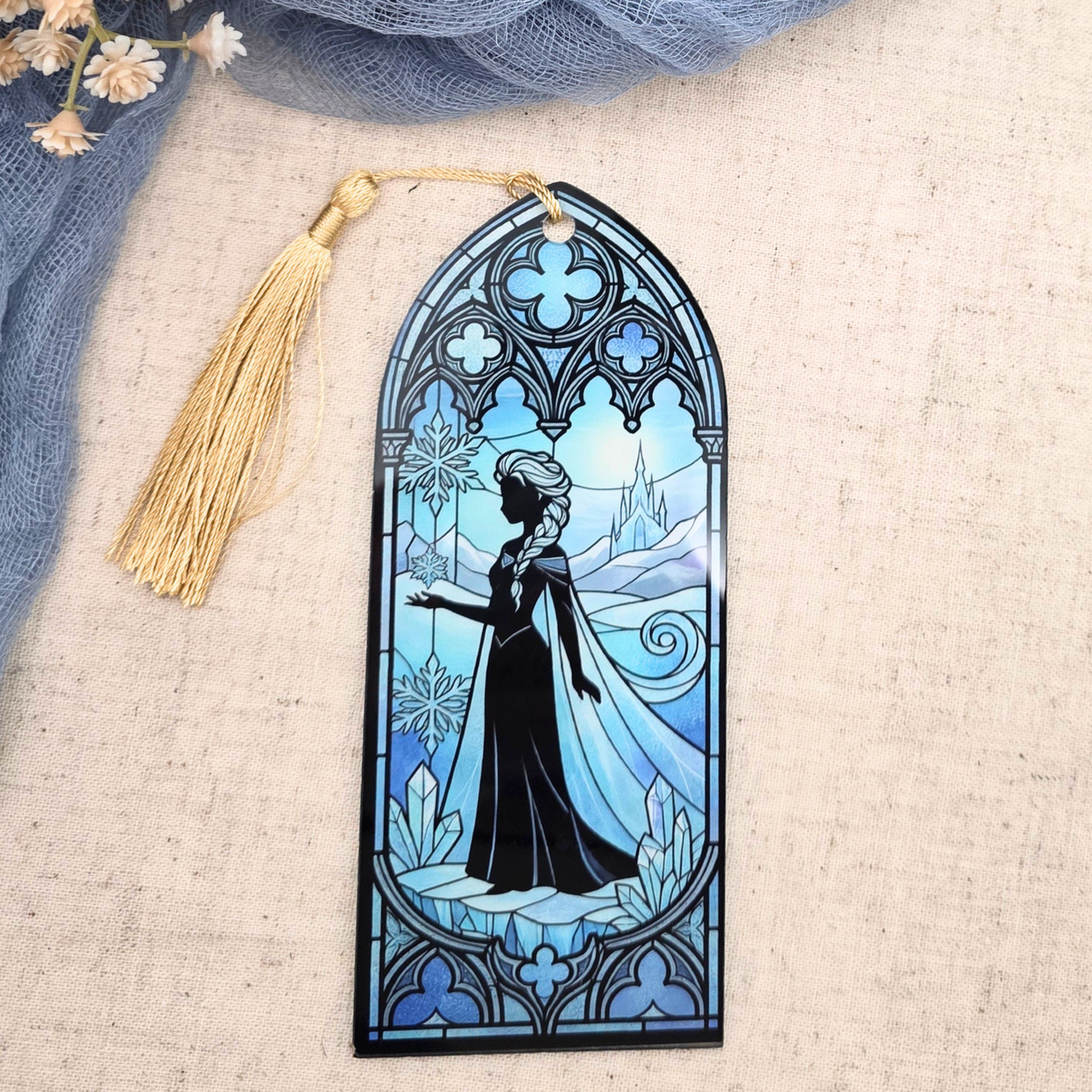 Fairytale Stained Glass Bookmark - Acrylic Princess Inspired Gift for Book Lovers