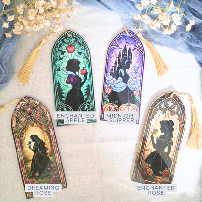 Fairytale Stained Glass Bookmark - Acrylic Princess Inspired Gift for Book Lovers