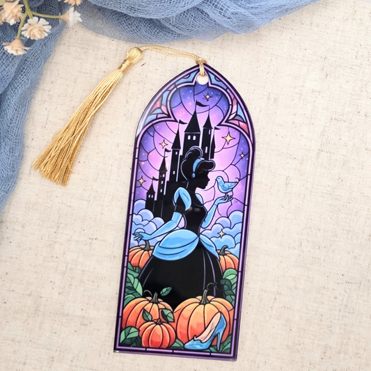 Fairytale Stained Glass Bookmark - Acrylic Princess Inspired Gift for Book Lovers