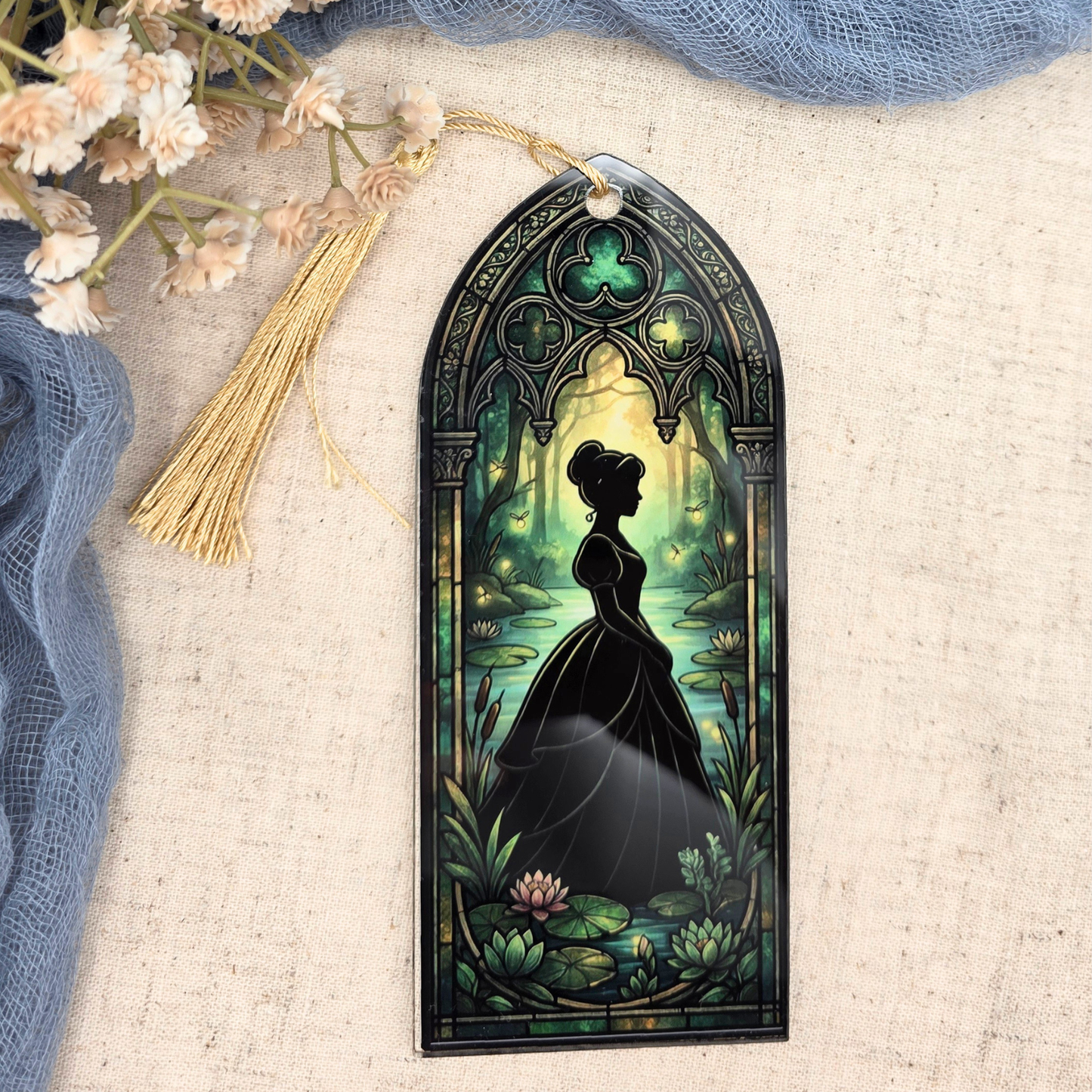 Fairytale Stained Glass Bookmark - Acrylic Princess Inspired Gift for Book Lovers