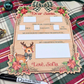 Personalized Dear Santa Board - Reusable Christmas Wish List - Kids Christmas Eve Tradition Photo Prop