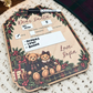 Personalized Tartan Teddy Bear Dear Santa Board - Reusable Christmas Wish List Photo Prop