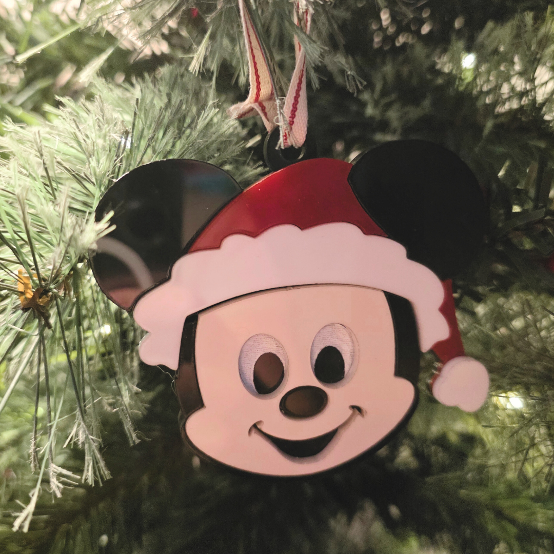 Festive Santa Mouse Christmas Ornament - Magical Holiday Keepsake Decor