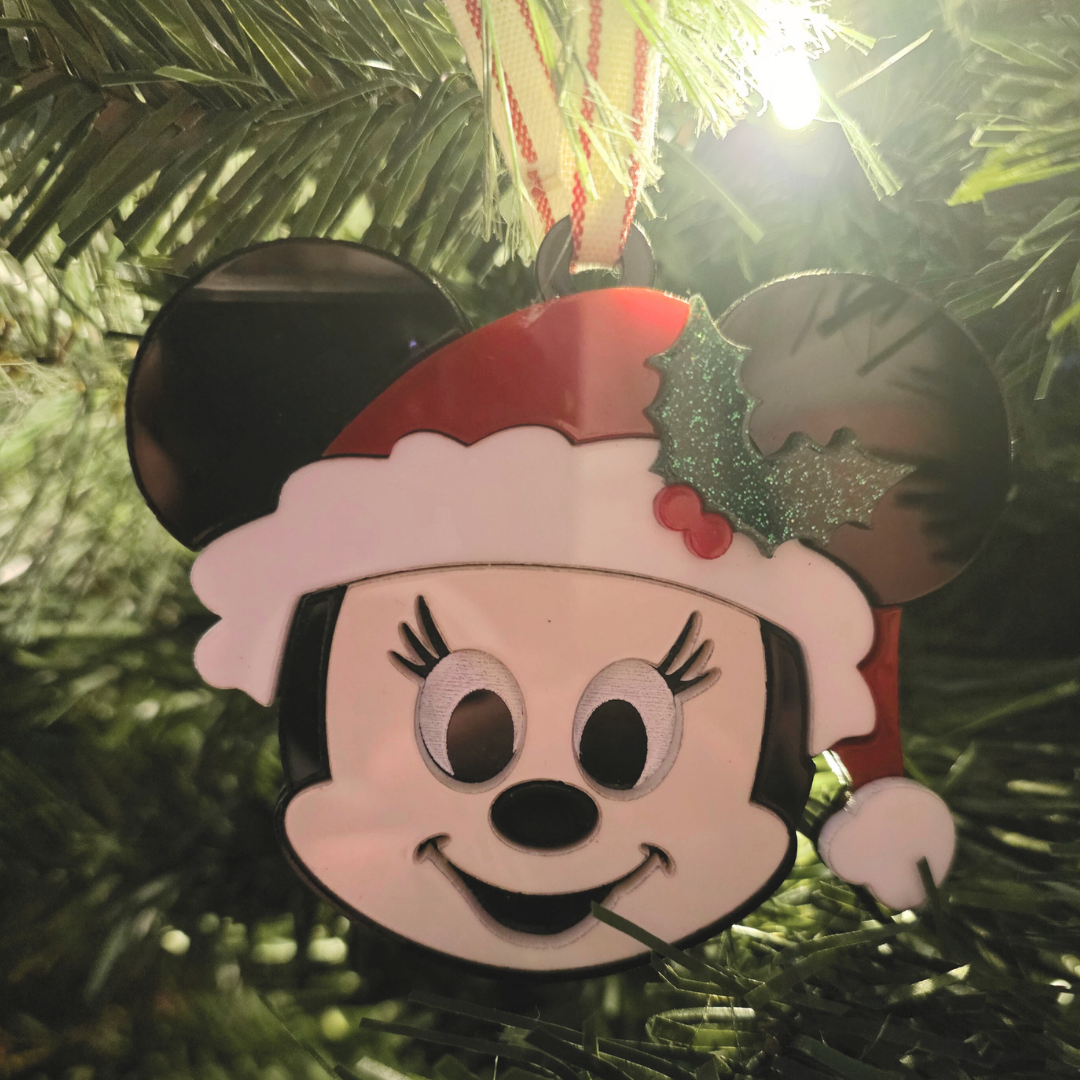 Festive Santa Mouse Christmas Ornament - Magical Holiday Keepsake Decor