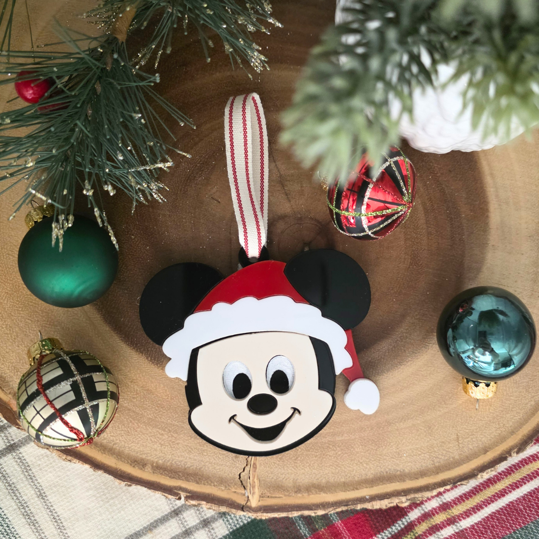 Festive Santa Mouse Christmas Ornament - Magical Holiday Keepsake Decor