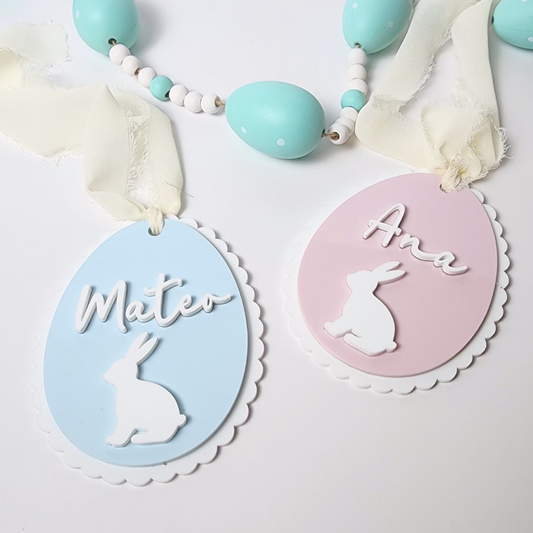 Scalloped Edge Easter Tag