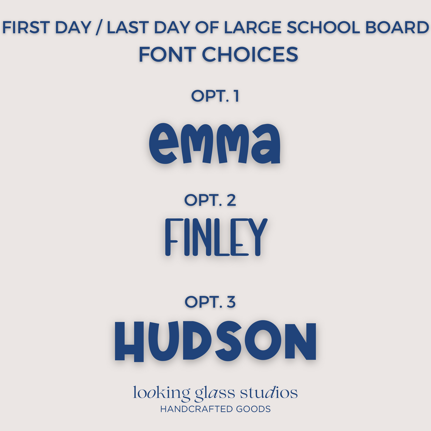 FIRST DAY / LAST DAY OF SCHOOL BOARD LARGE