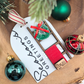 Personalized Season’s Greetings Ornament - Custom Blanket Ladder Wood & Acrylic Holiday Keepsake