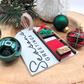 Personalized Season’s Greetings Ornament - Custom Blanket Ladder Wood & Acrylic Holiday Keepsake