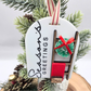 Personalized Season’s Greetings Ornament - Custom Blanket Ladder Wood & Acrylic Holiday Keepsake