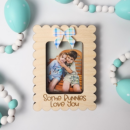 Some Bunny(ies) Love You Scalloped Edge Magnet