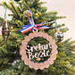 Croatian Christmas Ornament - Sretan Božić Wooden Heritage Gift