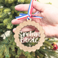 Croatian Christmas Ornament - Sretan Božić Wooden Heritage Gift