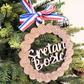 Croatian Christmas Ornament - Sretan Božić Wooden Heritage Gift