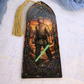 Space Wars Stained Glass Acrylic Bookmark - Reader Gift for Sci Fi Fantasy Fans