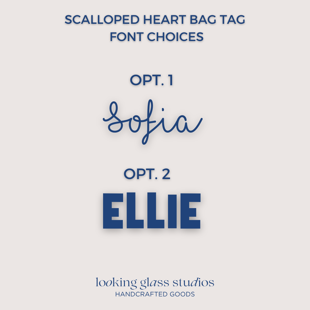 Scalloped Heart Tag