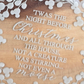 Twas the Night Before Christmas Ornament | Engraved Clear Acrylic Wreath with Hidden Mouse Heads | Holiday Keepsake Gift