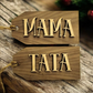 Custom 2 Tone Wood Stocking Tag