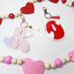 Retro Monogram Heart Tag