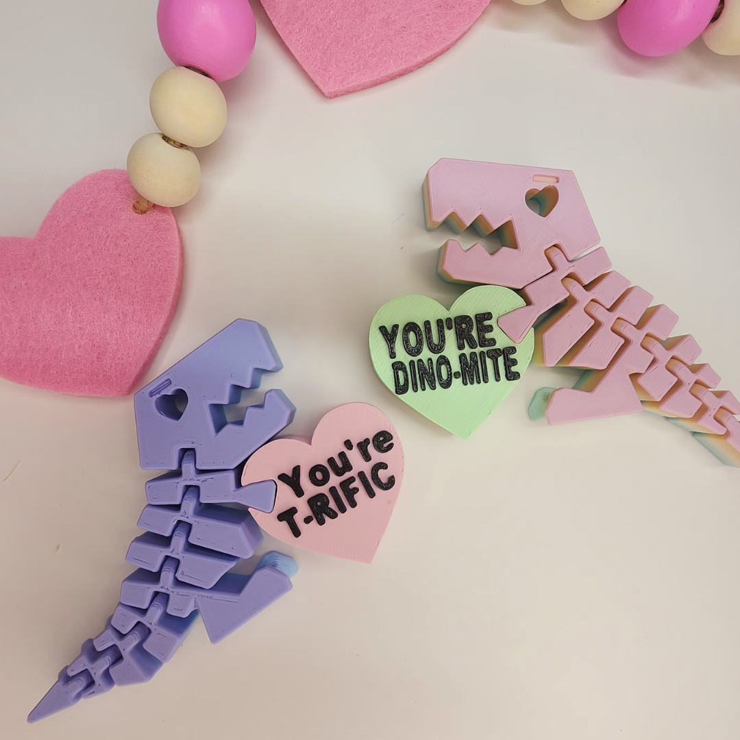 Flexi Dino With Heart