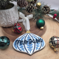 Vintage Style Personalized  Ornament - Custom Wood & Acrylic  Scandinavian Christmas Gift