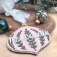 Vintage Style Personalized  Ornament - Custom Wood & Acrylic  Scandinavian Christmas Gift