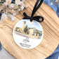 Custom Graduation  Ceramic Ornament - Personalized School Watercolor Keepsake - Class Year Gift