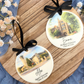 Custom Graduation  Ceramic Ornament - Personalized School Watercolor Keepsake - Class Year Gift