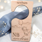 Wooden Baby Closet Dividers - Pooh Bear Balloon Engraved Nursery Organizers - Baby Shower Gift Set of 7 Hangers