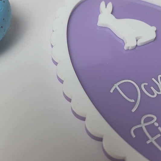 Personalized Baby’s First Easter Sign - Custom  Baby Milestone Photo Prop Newborn Easter Keepsake Gift