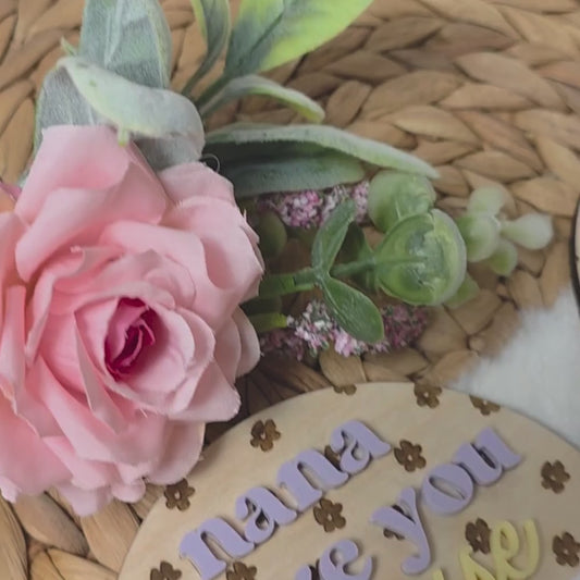 Floral Pattern Mother's Day Dry Erase Memo Board