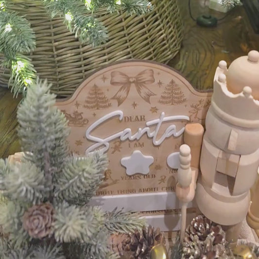 Personalized Christmas Crate Sign – Santa & Sleigh Special Christmas Eve Delivery