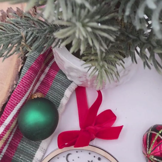 Custom Christmas Window Pane Ornament - May You Never Be Too Old To Search The Skies