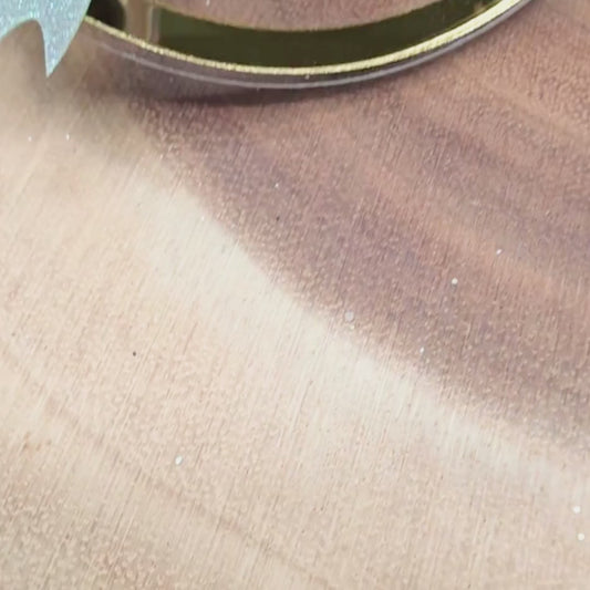 The Year We Got Engaged Ornament - Personalized Acrylic Engagement Ring Ornament with Bow