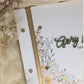 Personalized Acrylic Floral Wedding Guest Book - Custom Heirloom Wildflower Wedding