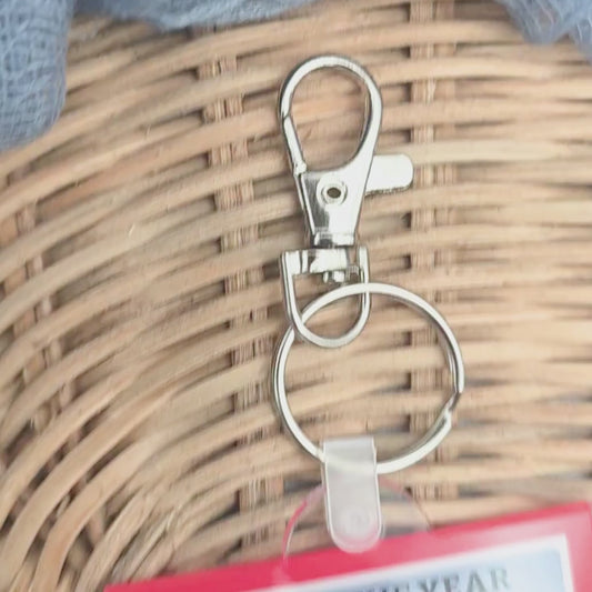 Personalized Dad Photo Keychain - Custom Father’s Day Acrylic Keyring - Magazine Cover Photo Gift