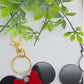 Personalized Mouse-Inspired NFC Emergency Contact Tag - Custom Acrylic Safety Keychain - Tap with Phone - Boy or Girl Design with Bow